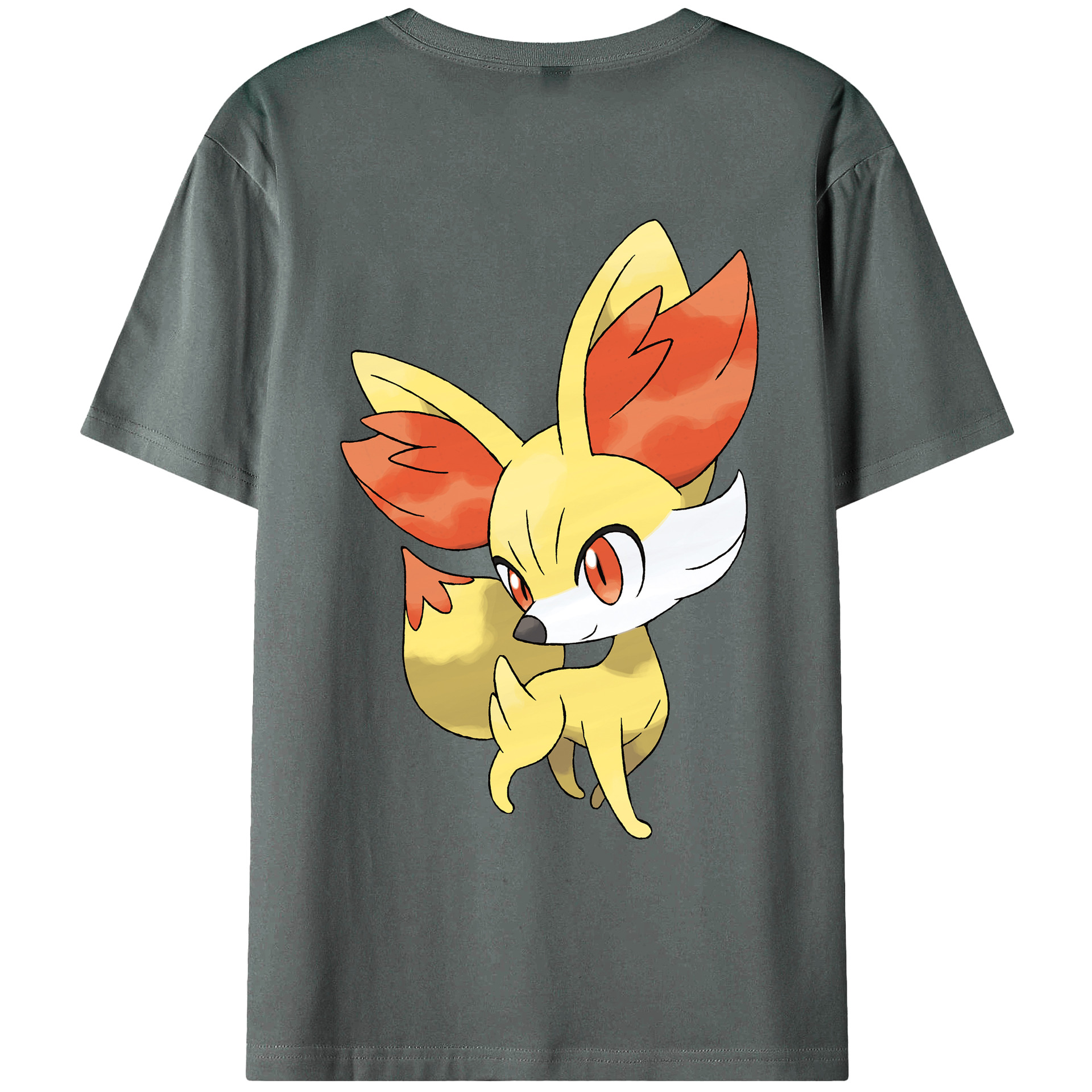 （画像用） ポケットモンスター Pokémon 綿100％ メンズ半袖Tシャツ（バックプリント） 通気性